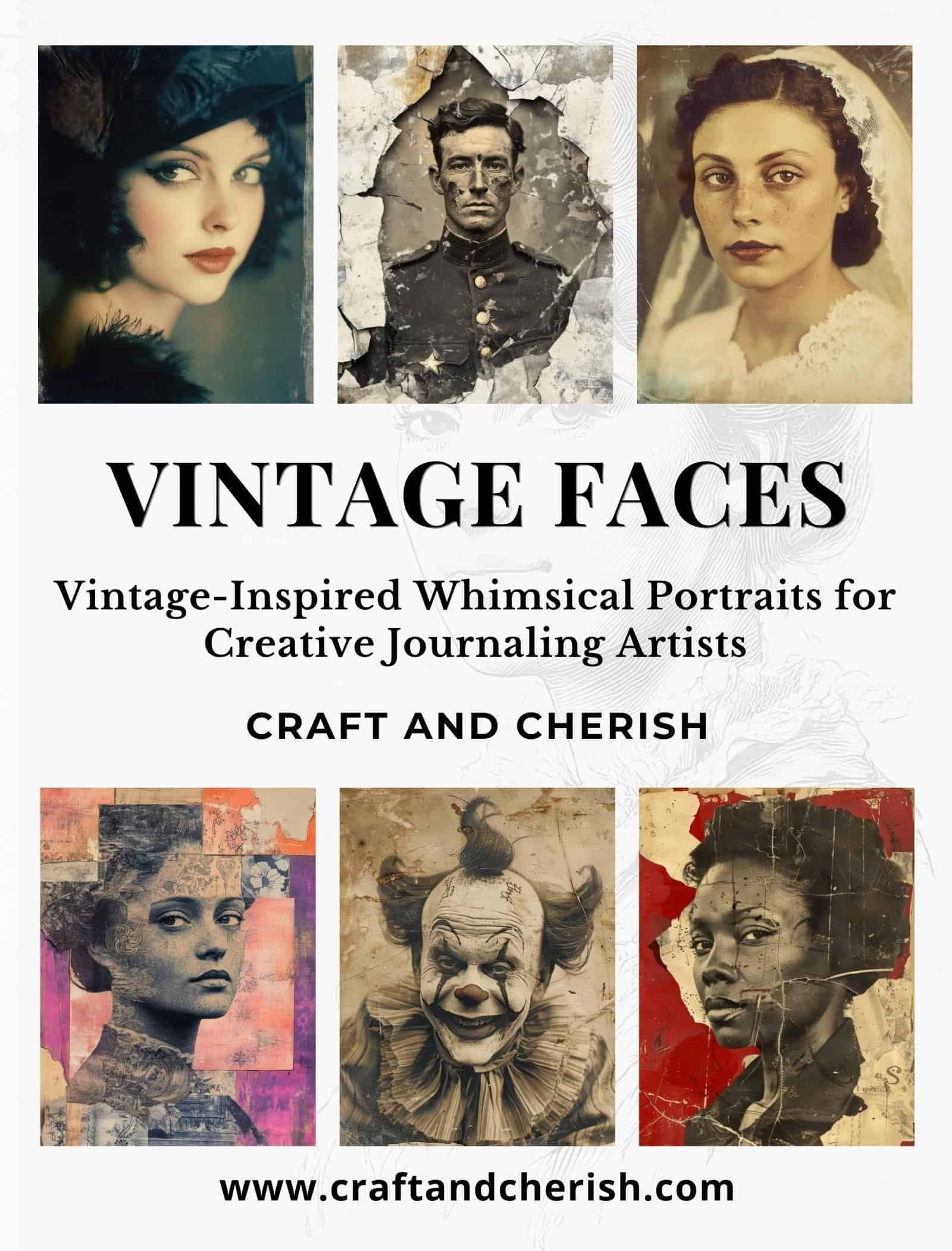 VintageFaces Book Cover