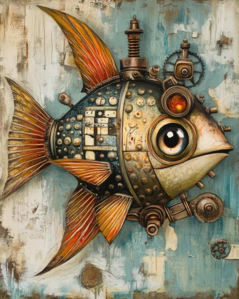 Gadget-Laden Steampunk Fish