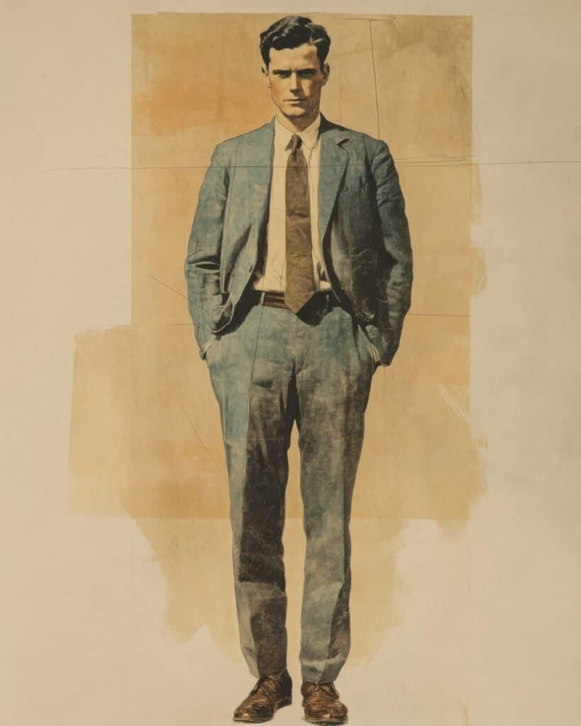 Tall Gentleman in a Faded Suit