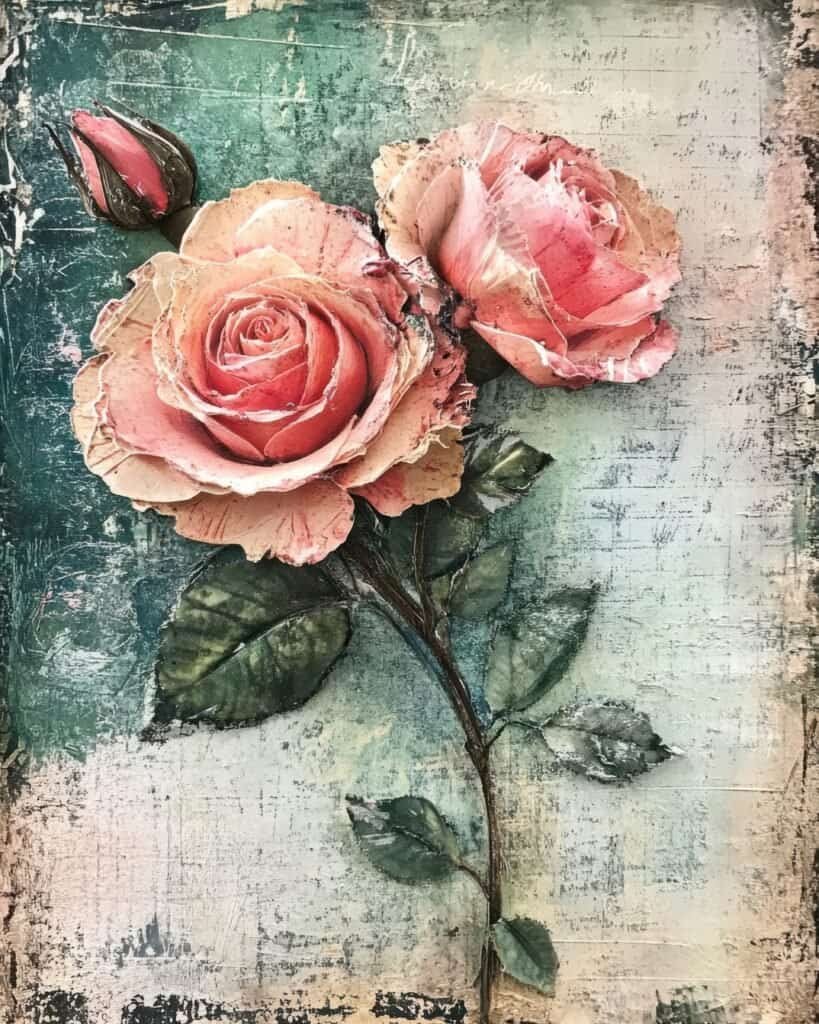 Romantic Roses with Vintage Charm