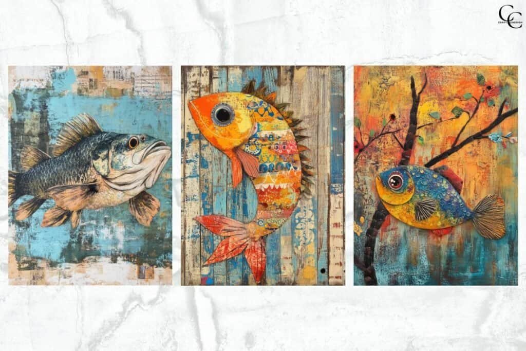 Mixed-Media Fish Image