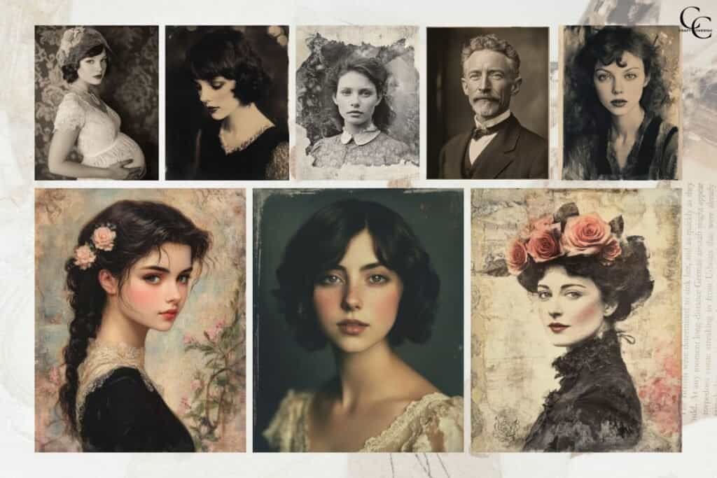 Vintage Face Images