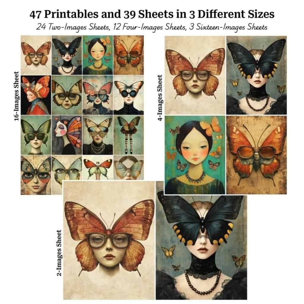 Whimsical Surreal Butterfly Sheets