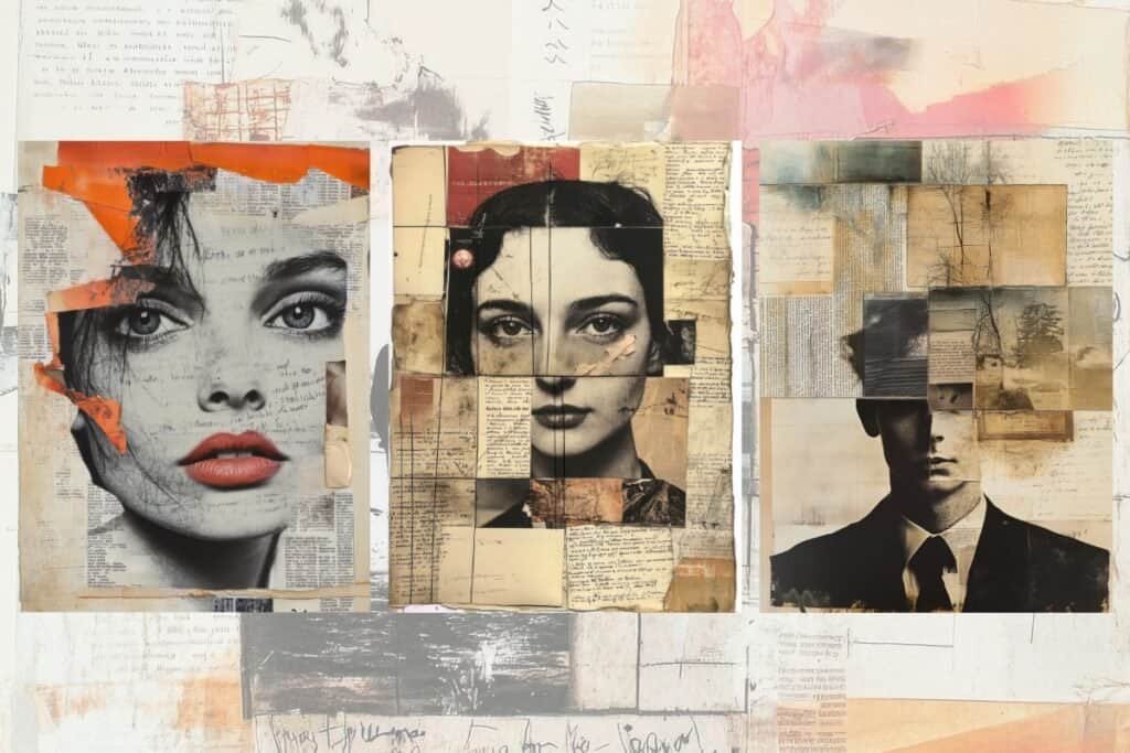 Free Mixed-Media Collage Journal Page