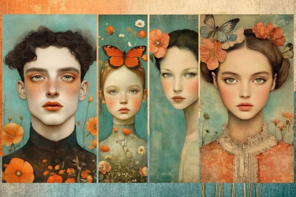 Golden Meadow Surreal Spring Art