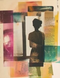 Silhouette in a Haze of Colors