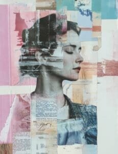 Fading Beauty in Pastel Collage