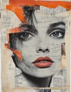 Surreal Portrait with Bold Accents