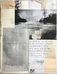 Melancholic Landscape with Handwritten Notes