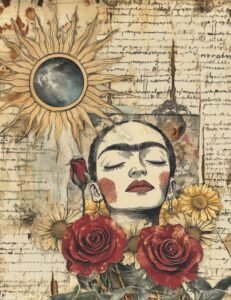 Frida’s Dreamy Botanical Portrait