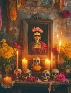 Día de los Muertos Frida Kahlo Altar