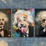 Whimsical Albert Einstein Digital Images