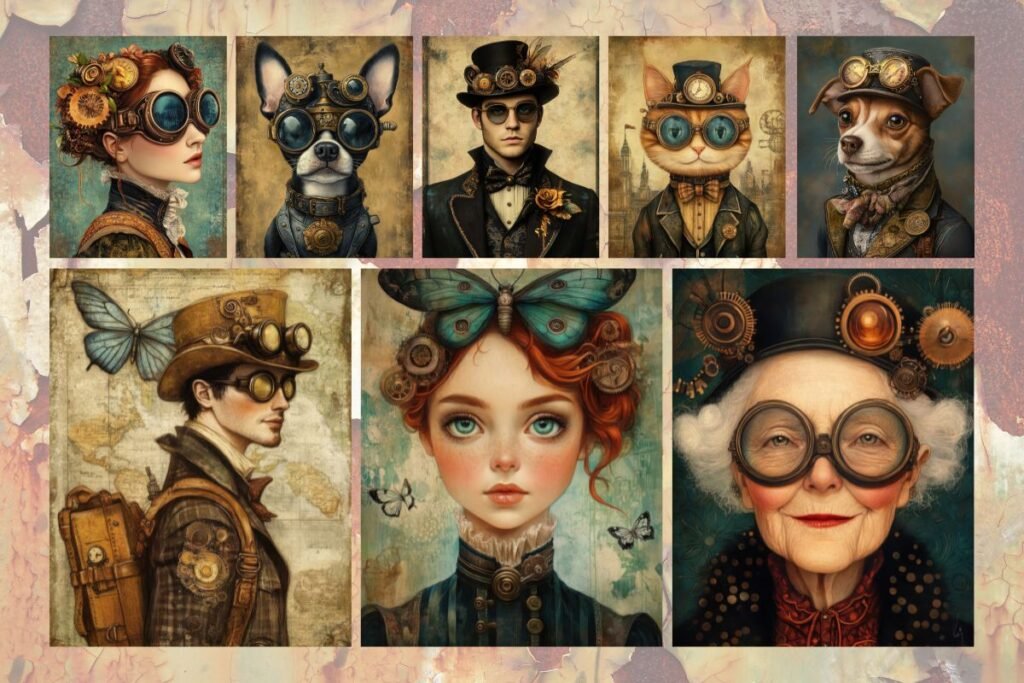 Whimsical Steampunk Figure Images