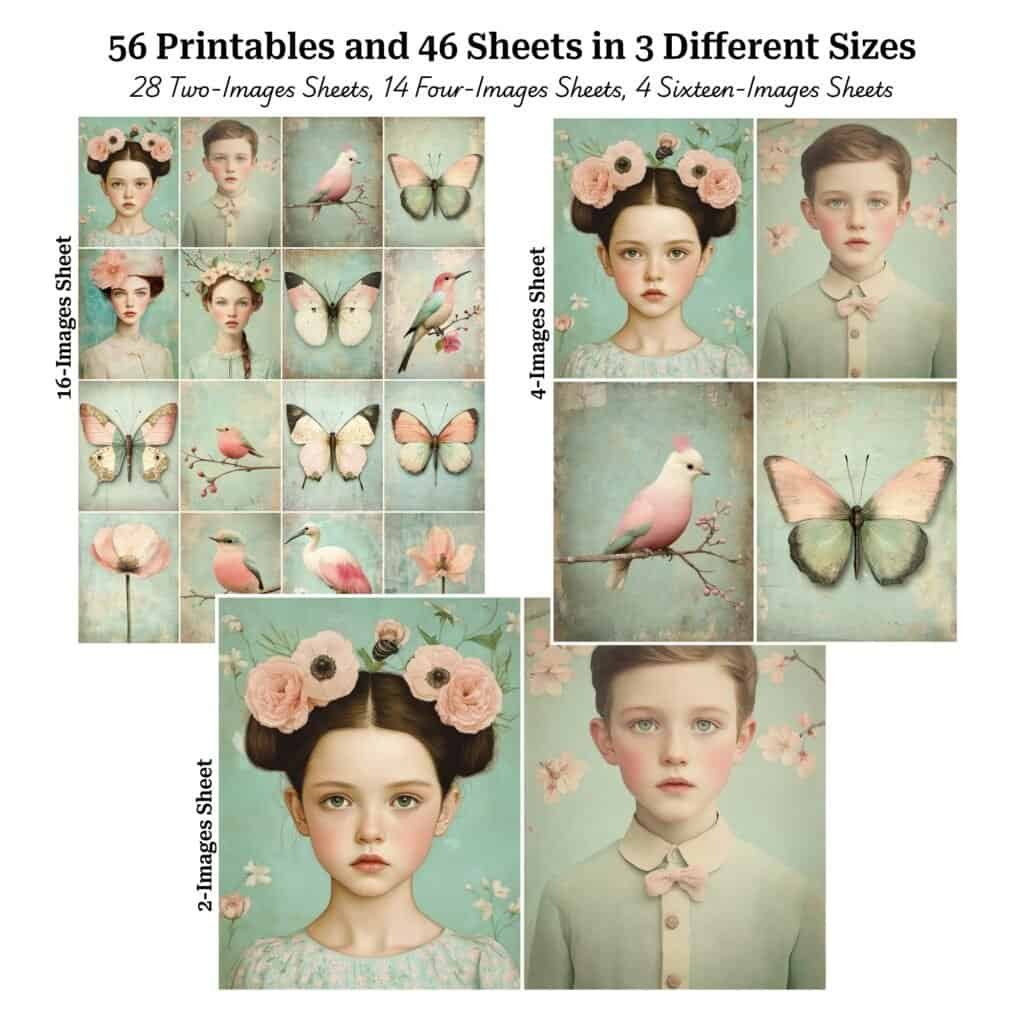 Spring Pastel Whispers - Portraits