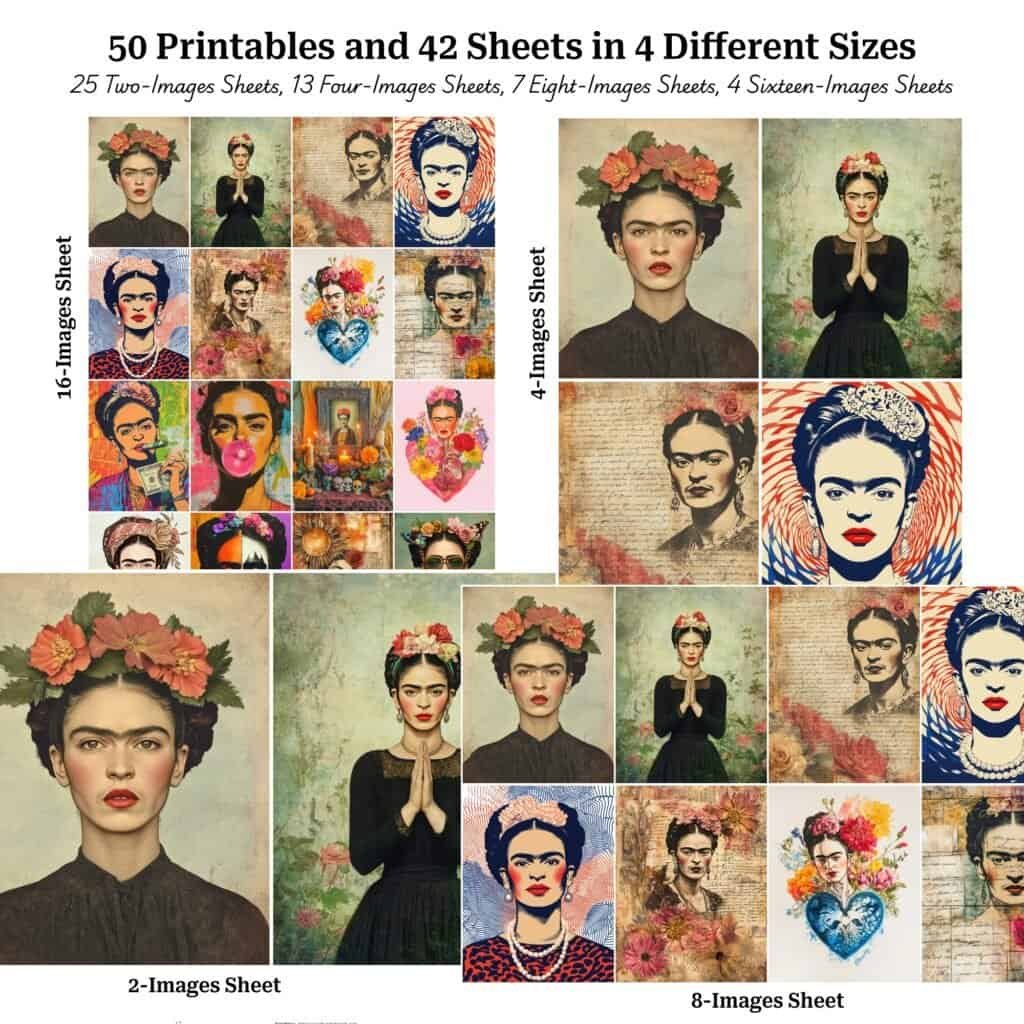 Whimsical Frida Kahlo Portraits