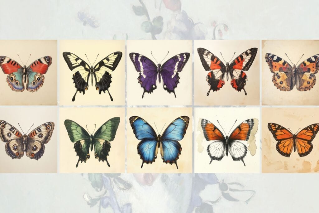 Vintage Butterfly Images Vol.2