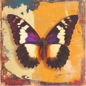 Purple yellow wings