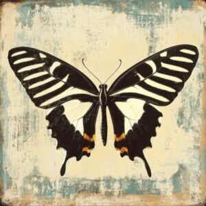 Black white wings