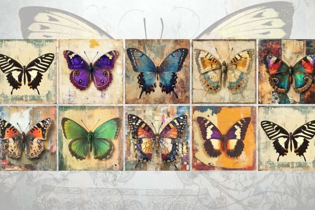 Mixed-Media Butterfly Images Vol.1
