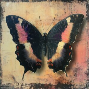 Dark violet butterfly