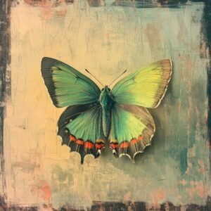 Green jade butterfly