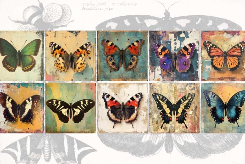Mixed-Media Butterfly Images Vol.3