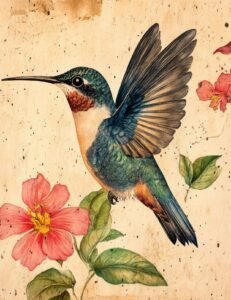 Botanical Hummingbird