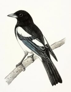 Inky Magpie Perch