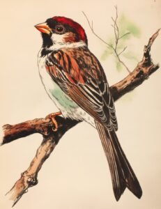 Red-Capped Sparrow