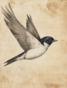 Swallow in Flight