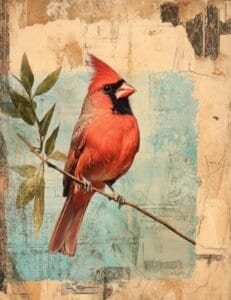 Red-Crested Cardinal Perch