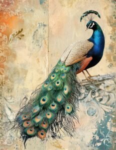 Regal Peacock Perched