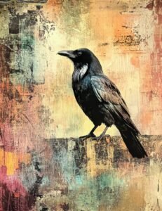 Grunge-Tone Raven