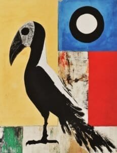 Abstract Toucan Silhouette