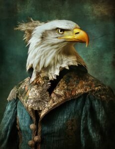 Eagle Nobleman in Velvet Robe