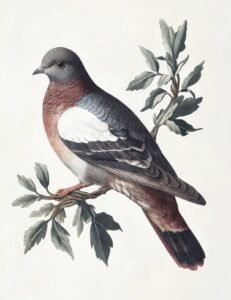 Vintage Pigeon in Cool Greys