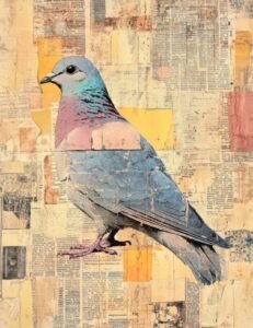Pigeon with Color Patchwork