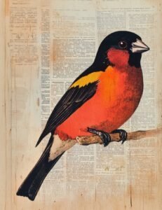 Bullfinch on Rustic Page