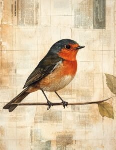 Robin on Cracked Page