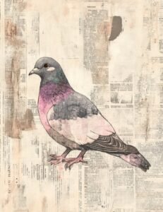 Pastel Pigeon with Soft Overlay