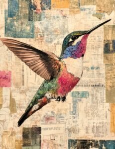 Jewel-Toned Hummingbird in Flight