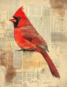 Cardinal in Warm Light