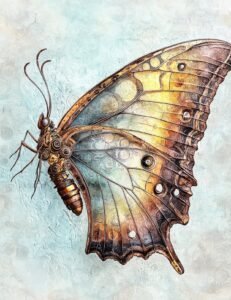 Steampunk Oracle in Blue