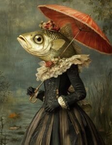 Parasol Fish Lady