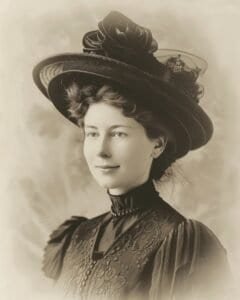 Edwardian Lady with Rose Hat