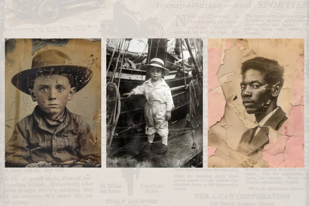 Vintage Faces Vol-1 Images