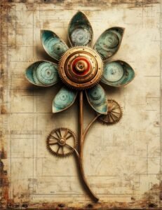 Steampunk Petal Gears