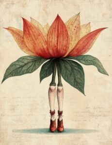 Flower with Human Legs