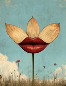 Flower with Petal Lips