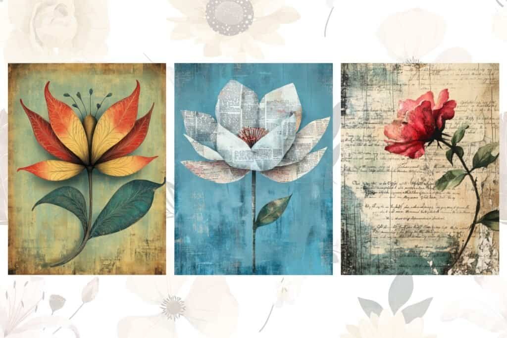 Floral Canvas Vol-2 Images